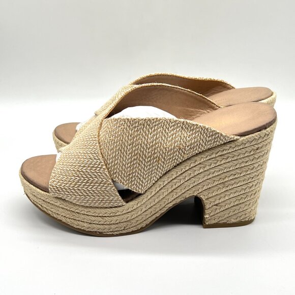 Chinese Laundry‎ Womens Size 7 Espadrilles Wedge Platforms Sandals Shoes - Picture 5 of 16